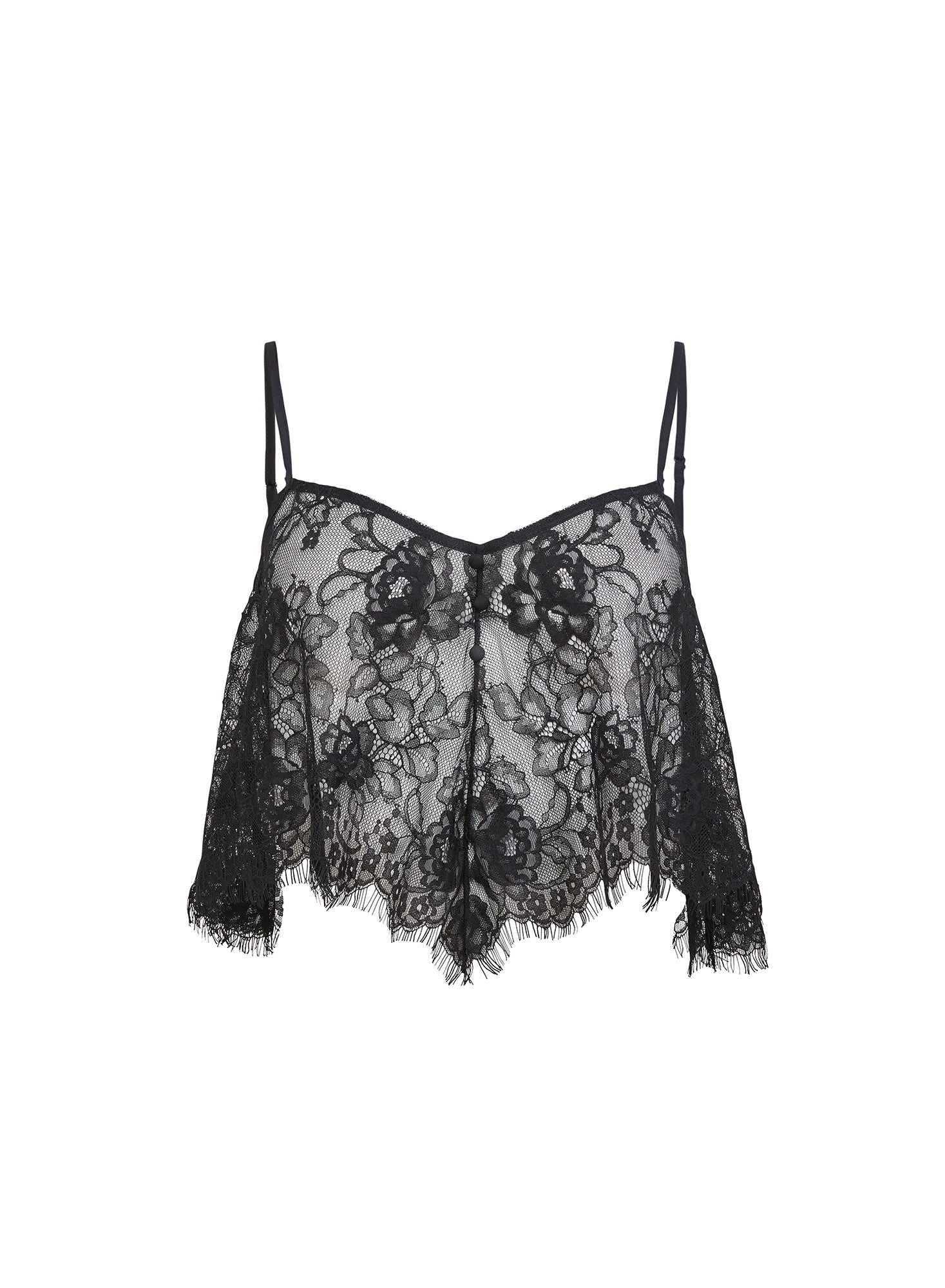 Black Juliet Lace Flutter Cami | Fleur du Mal
