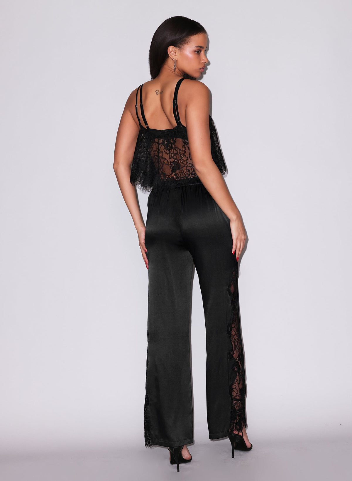 Black Juliet Lace Flutter Cami | Fleur du Mal