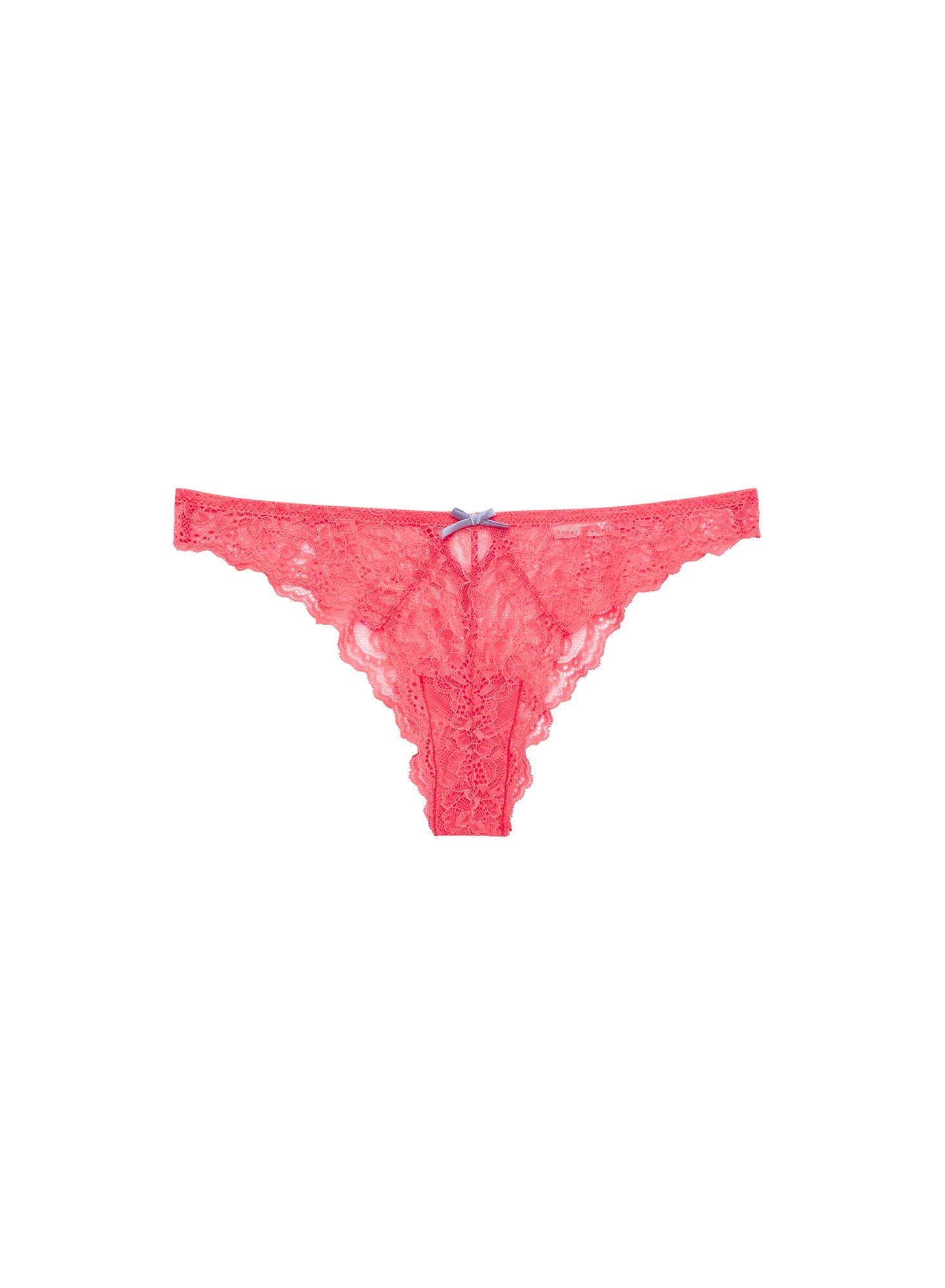Neon Coral Bianca Lace Cheeky | Fleur du Mal