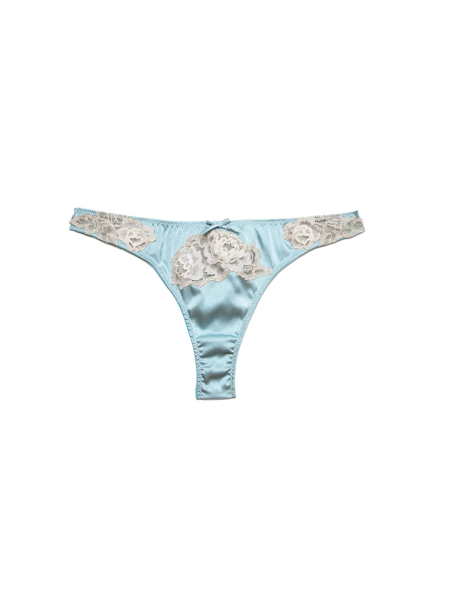 Frosted Mint Juliet Lace Thong | Fleur du Mal