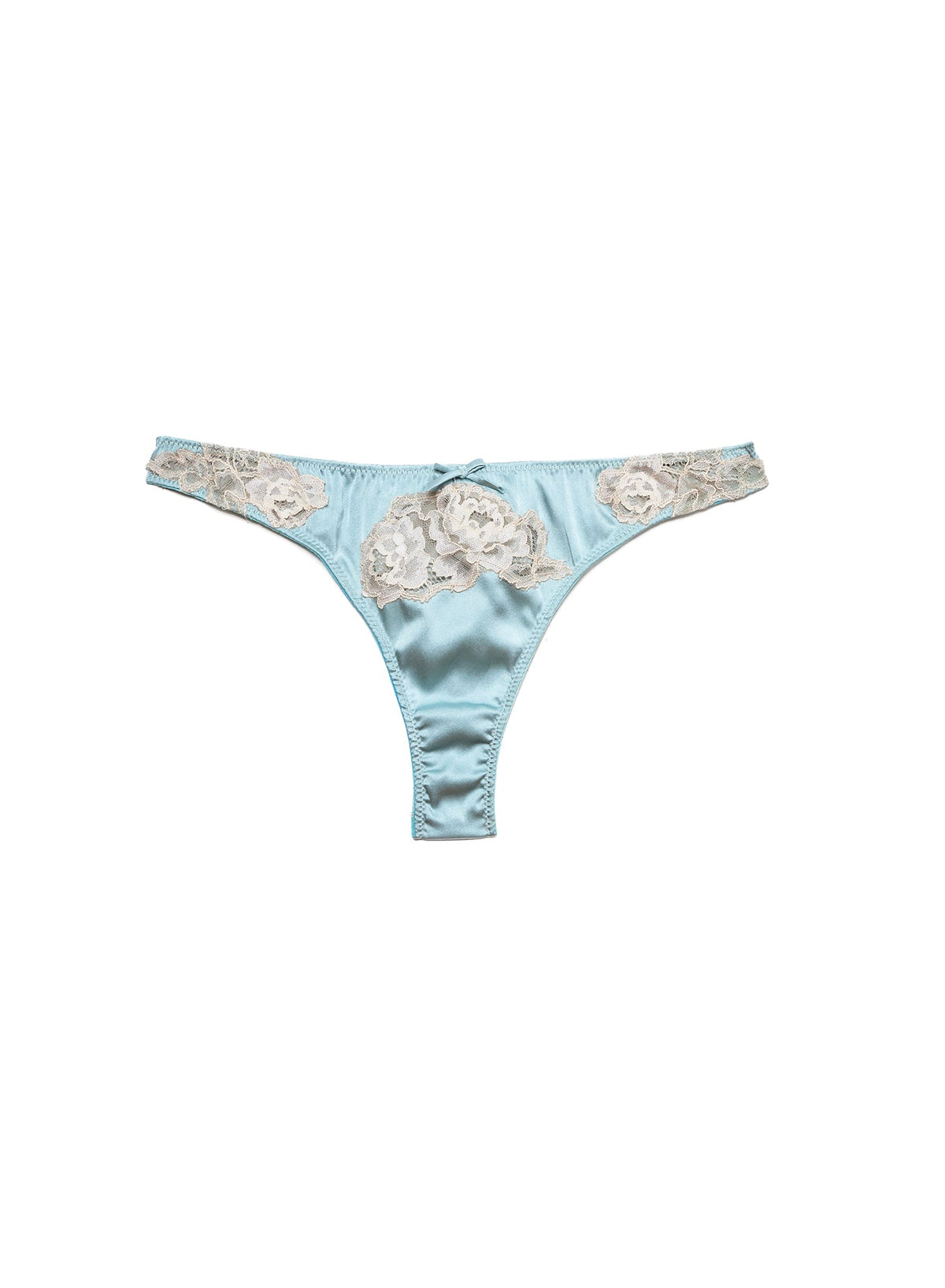 Frosted Mint Juliet Lace Thong | Fleur du Mal