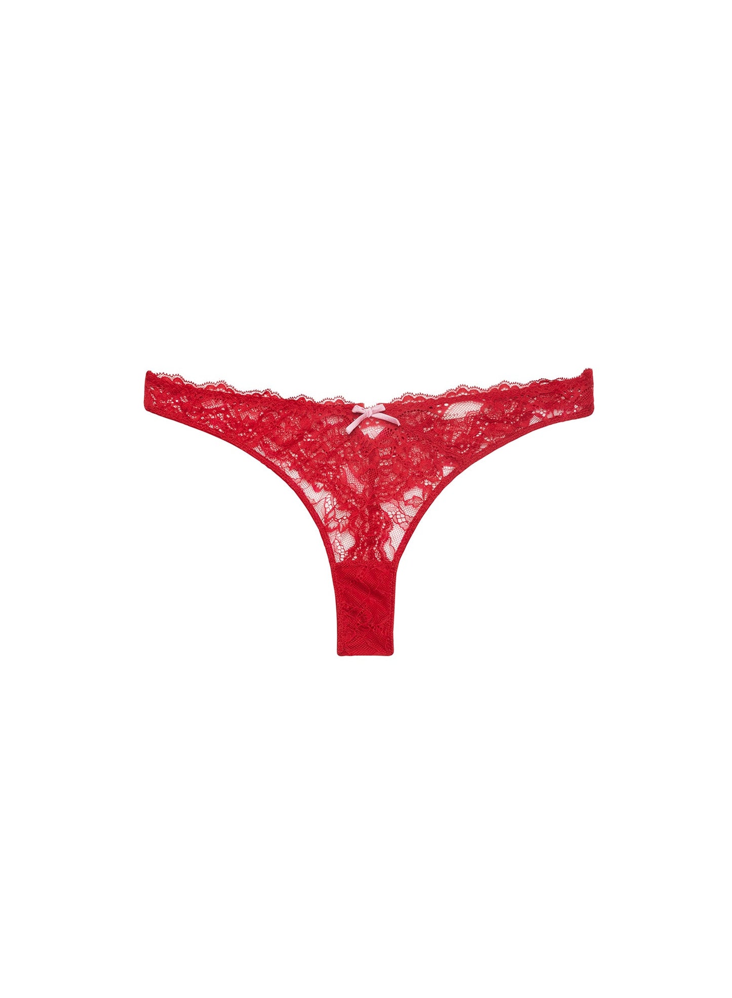 Red Bianca Lace Thong | Fleur du Mal