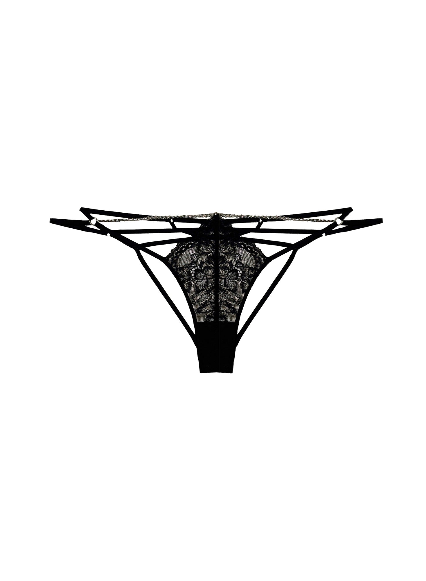 Black Bianca Chain Ouvert Panty | Fleur du Mal
