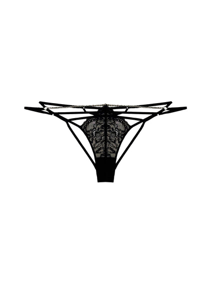 Black Bianca Chain Ouvert Panty | Fleur du Mal