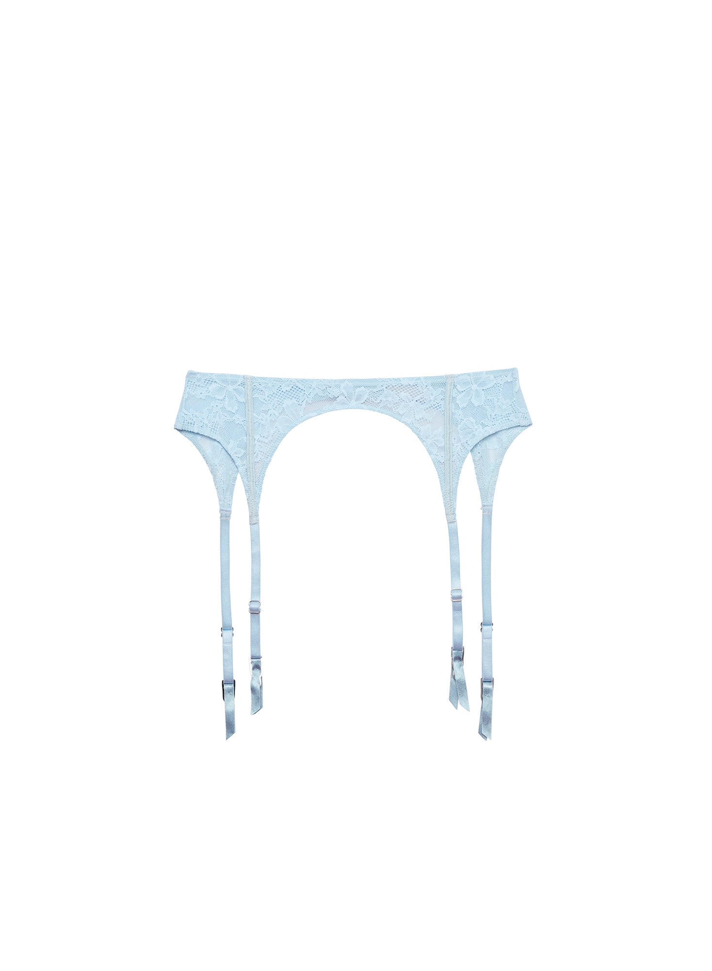 Blue Le Stretch Lace Garter Belt | Fleur du Mal