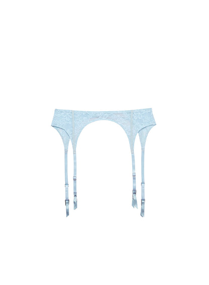Blue Le Stretch Lace Garter Belt | Fleur du Mal