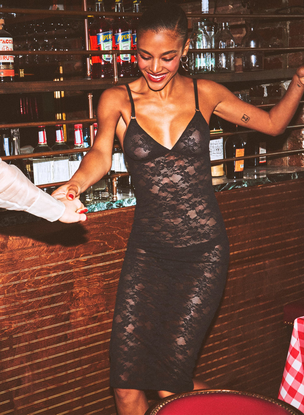 Le Stretch Lace Slip Dress | Fleur du Mal