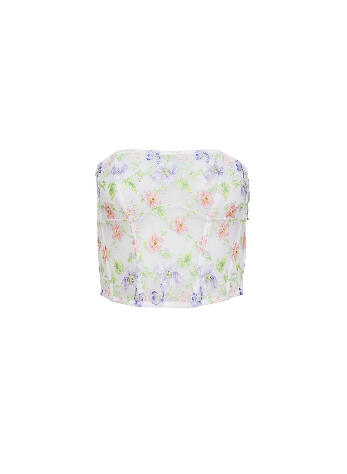 Ivory Elara Embroidery Corset Top | Fleur du Mal
