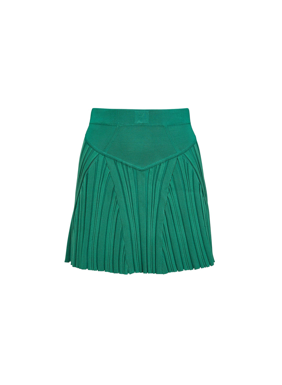 Lucky Green Rib Flared Skirt | Fleur du Mal