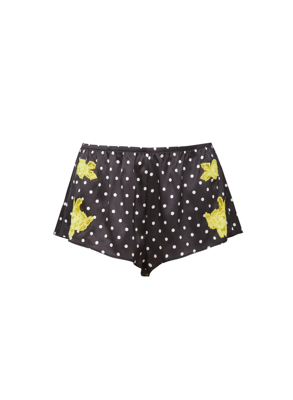 Small Dot Black Juliet Lace Tap Short | Fleur du Mal