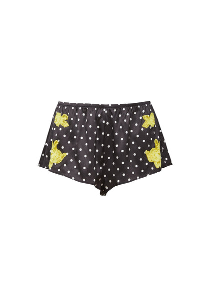 Small Dot Black Juliet Lace Tap Short | Fleur du Mal
