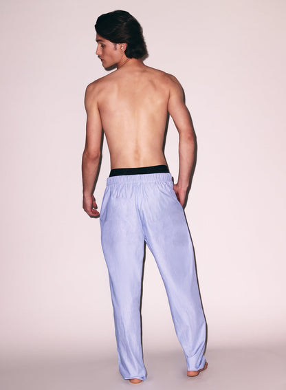 Pacific Blue Poplin PJ Pant | Fleur du Mal
