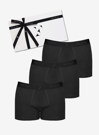 Men's Black Boxer 3-Pack | Fleur du Mal