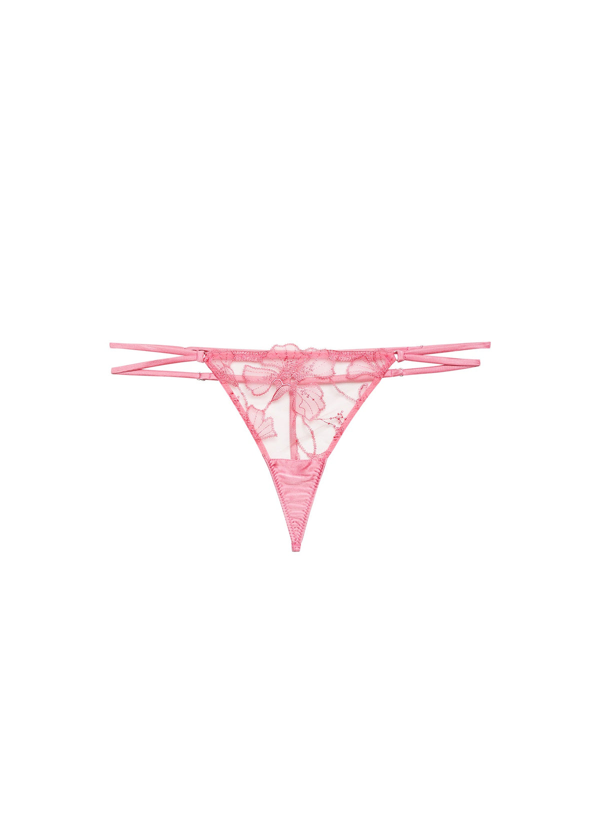 Pink Cadillac Harper Embroidery V-String | Fleur du Mal