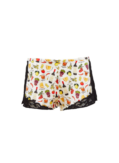 Printed Charlotte Lace Tap Short | Fleur du Mal
