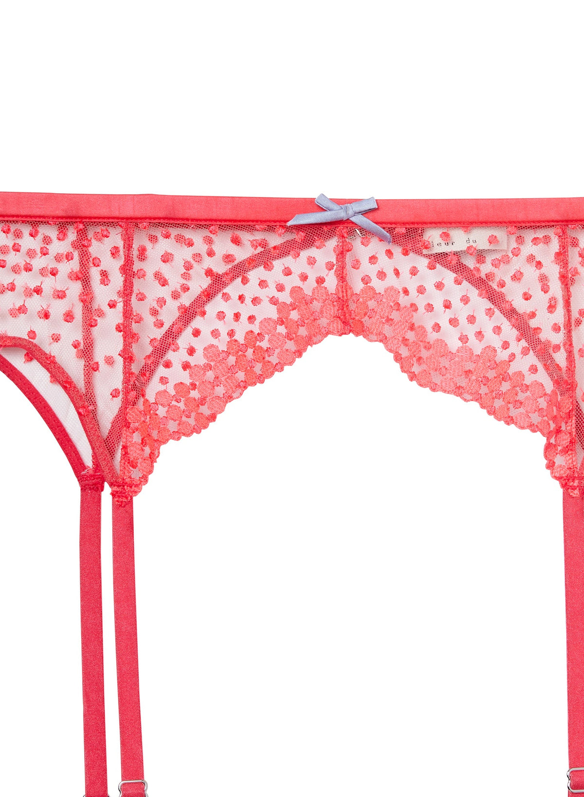 Neon Pink Dotty Garter Belt | Fleur du Mal