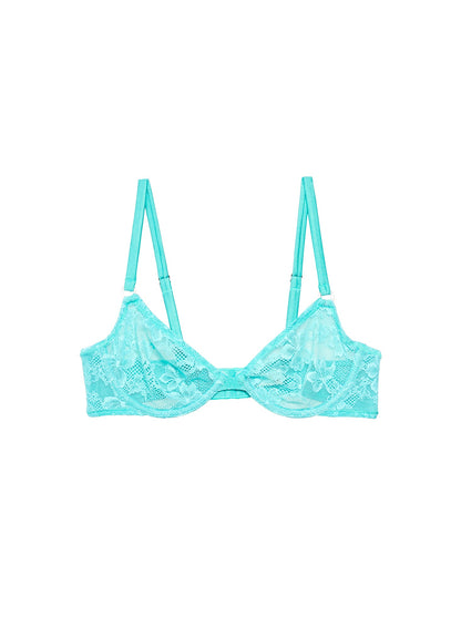 Mint Le Stretch Lace Demi Bra | Fleur du Mal