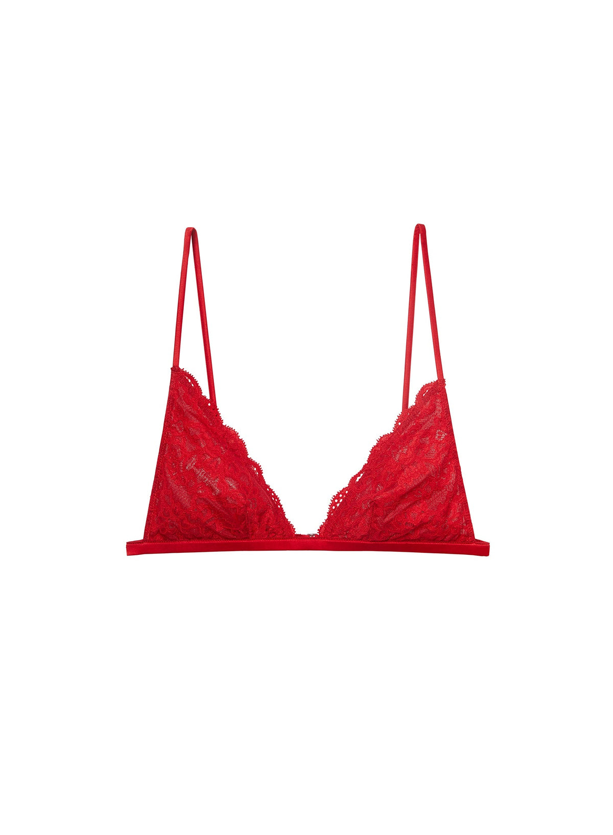 Red Charlotte Triangle Bra | Fleur du Mal