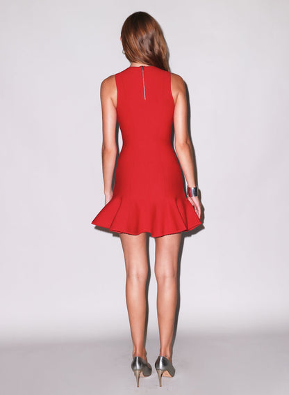 Rouge Dropped Waist Corset Dress | Fleur du Mal