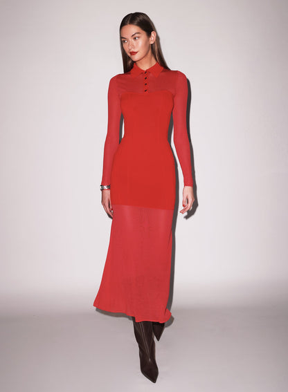 Red Kate Maxi Dress | Fleur du Mal
