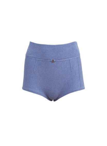 Charcoal Blue Knit Short | Fleur du Mal