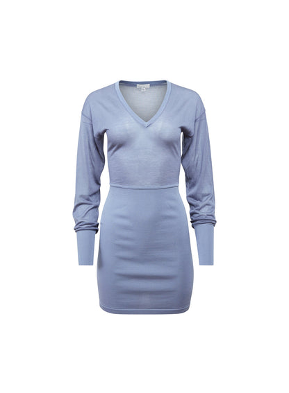 Charcoal Blue Kate Mini Dress | Fleur du Mal