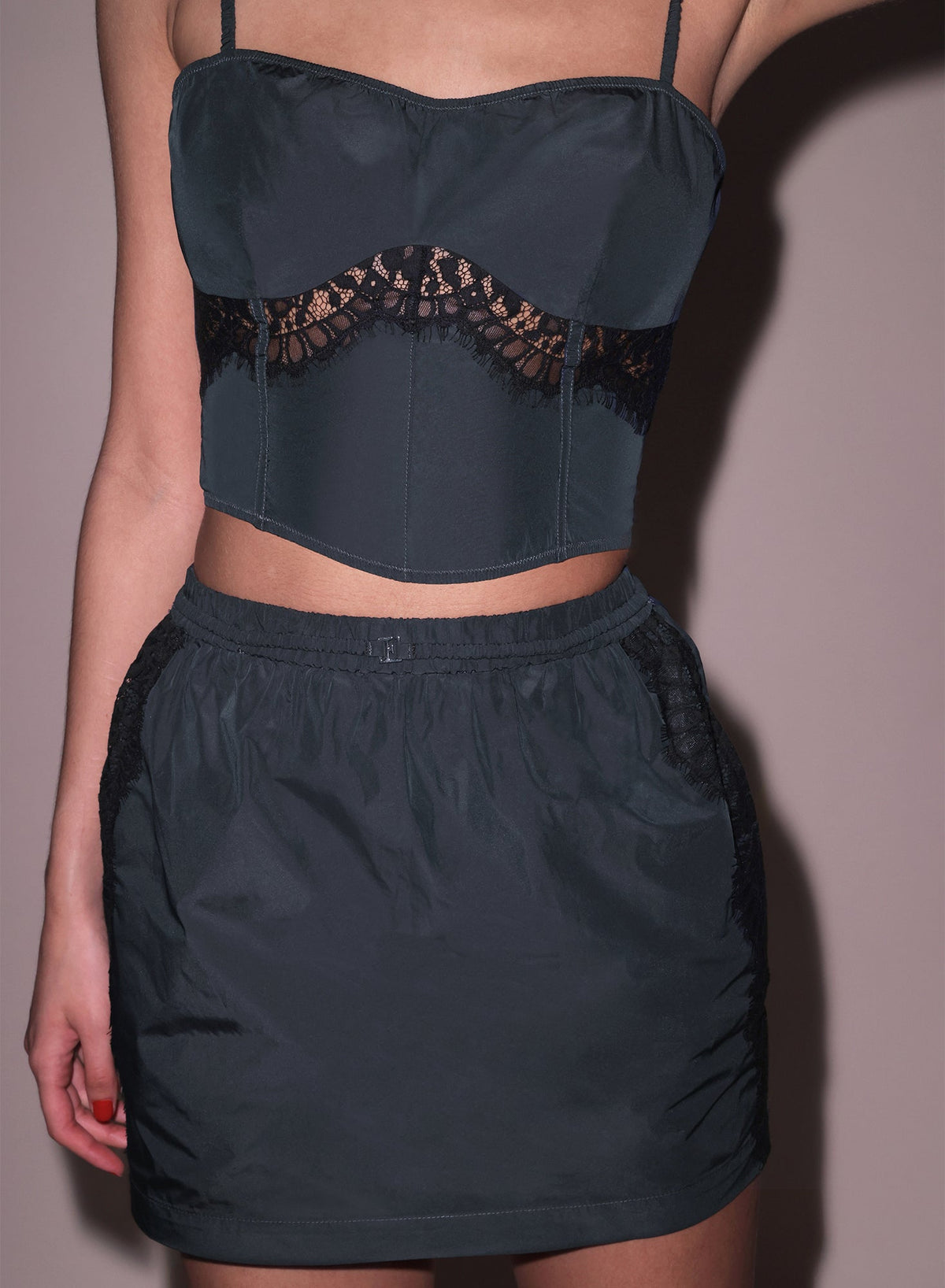 Nylon Mini Skirt | Fleur du Mal