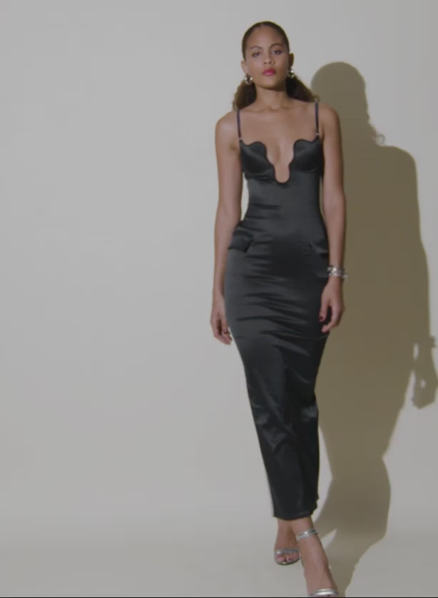 Black Seduce-U Plunge Dress | Fleur du Mal